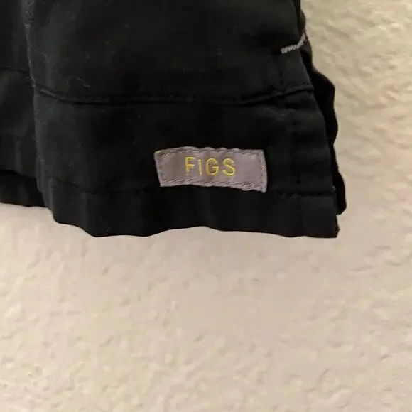 FIGS Casma Scrub Top Women’s XS Black V-Neck Medical Nurse Healthcare Uniform - Picture 7 of 7